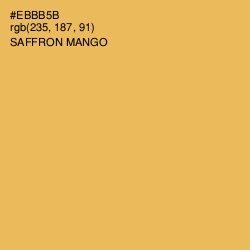 #EBBB5B - Saffron Mango Color Image